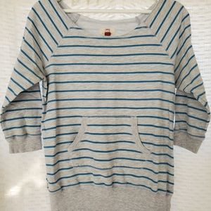 Striped Quarter Sleeve Top